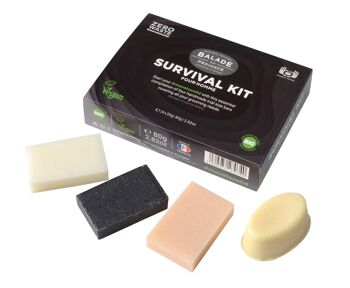 Solid Cosmetic Trial Kit for Men "Survival Kit for men" 3
