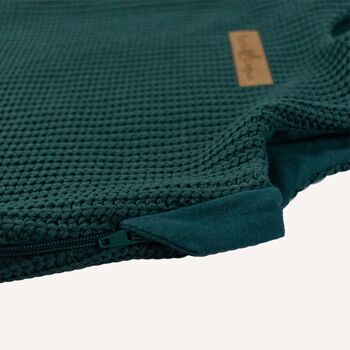 Knitted ToddieBag - sac de couchage en coton, Pétrole - 104 9