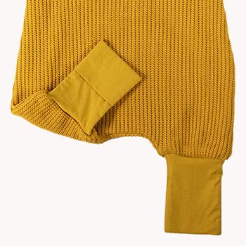 Tricoté ToddieBag - sac de couchage en coton, Miel - 110 7