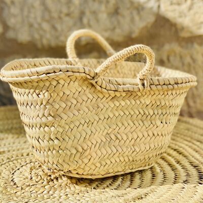 PALM BASKET WITH PITA HANDLE (KS012)