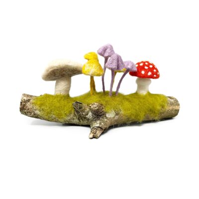 Woodland Toadstools Kit de artesanía de fieltro con aguja