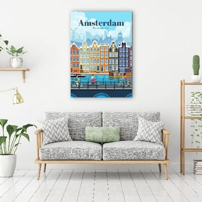 Amsterdam - 20 x 30 - Toile