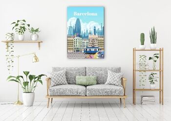 Barcelone - 30 x 40 - Toile 1