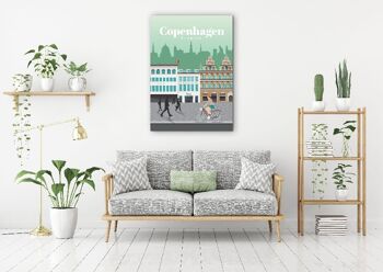 Copenhague - 100 x 70 - Affiche 1