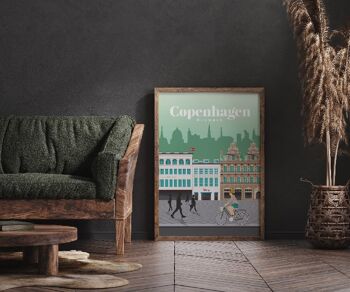 Copenhague - 100 x 70 - Affiche 2