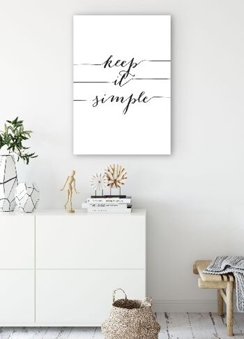 Keep it simple - 20X30 - Toile