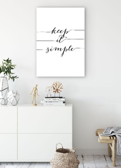 Keep it simple - 50X70 - Canvas