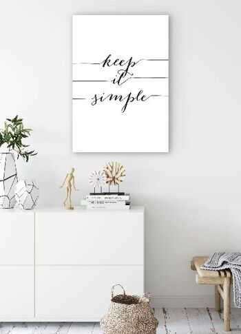 Keep it simple - 30X40 - Affiche