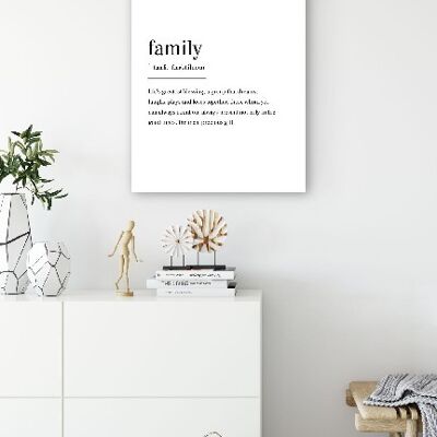 Familie - 30X40 - Poster