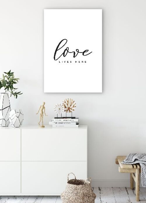 Love Lives Here - 20X30 - Canvas