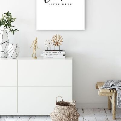 Love Lives Here - 30X40 - Poster
