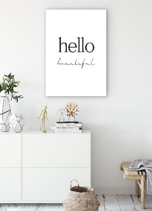 Hello Beautiful - 50X70 - Canvas