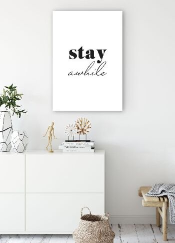 Stay Awhile - 30X40 - Toile