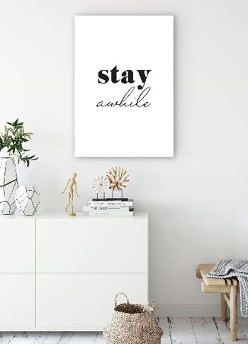 Stay Awhile - 50X70 - Toile