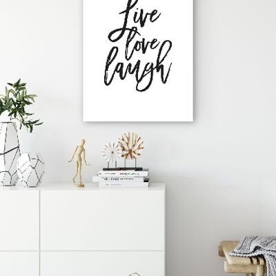 Live Love Laugh - 20X30 - Tela