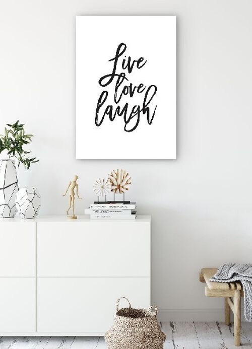 Live Love Laugh - 40X50 - Canvas