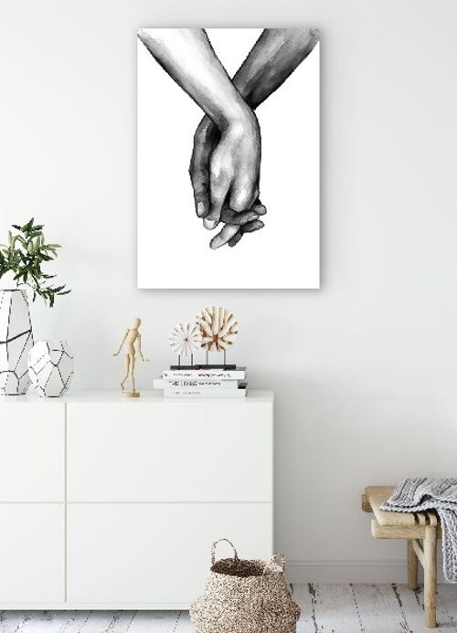 Hands together - 50X70 - Canvas