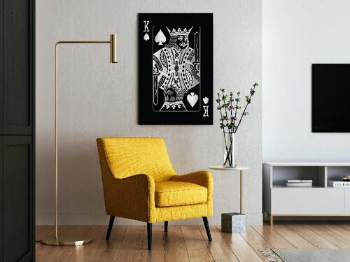 King of Spades - Zilver - 40X50 - Canvas