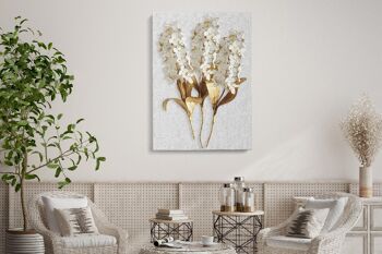 3 Fleurs Dorées - 30X40 - Affiche 2