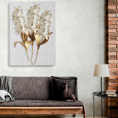 3 Gold Flowers - 40X50 - Poster