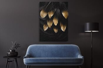 Fleurs Or Noir - 40X50 - Affiche 2