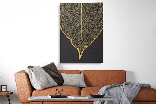 Black Gold Flowers - 70X100 - Poster