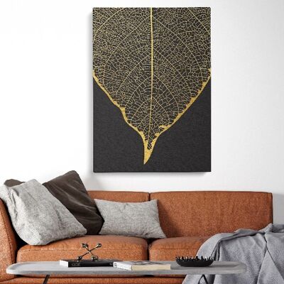 Black Gold Flowers - 70X100 - Poster