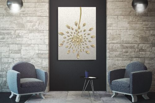 Golden Leaves 3 - 50X70 - Canvas