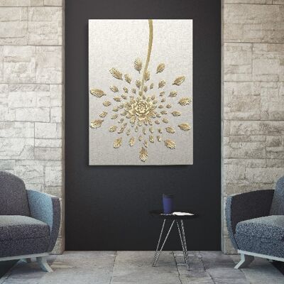 Golden Leaves 3 - 70X100 - Canvas
