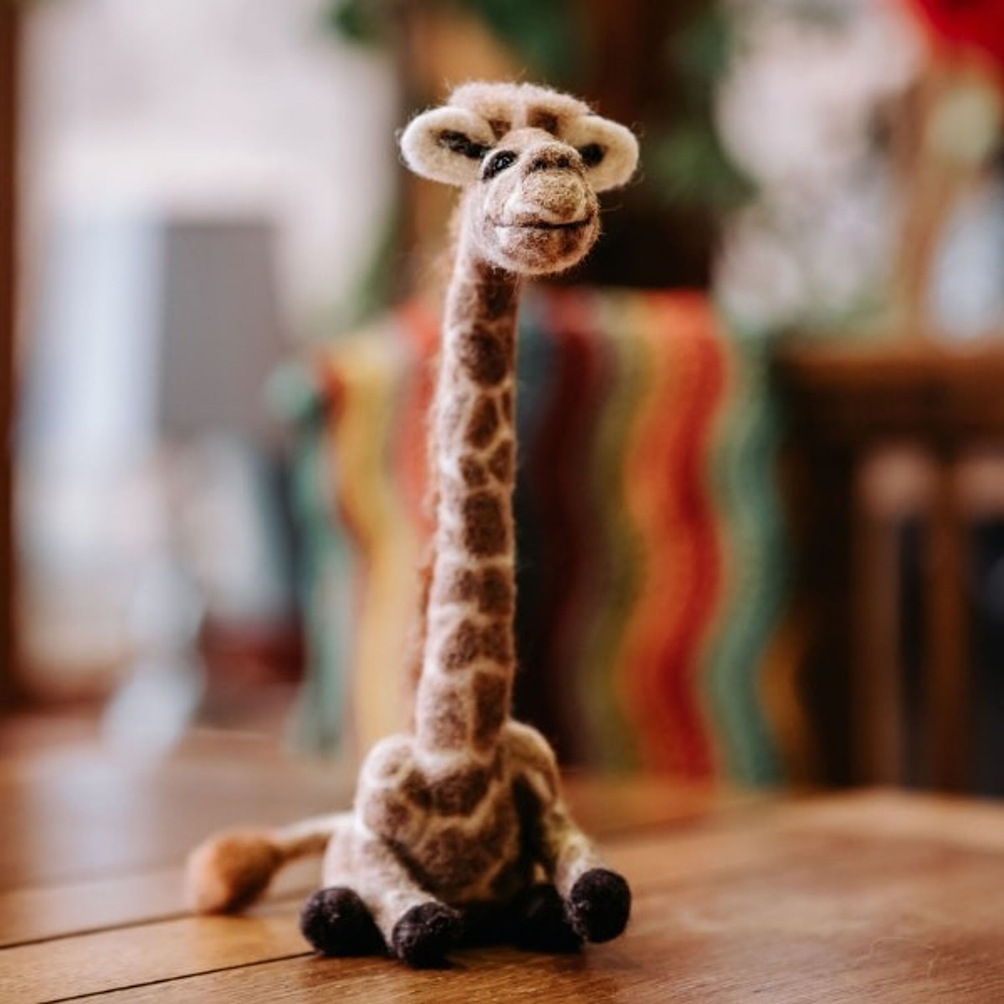 The Crafty Kit Company- Giraffe Needle Felting Kit – Candy Skein