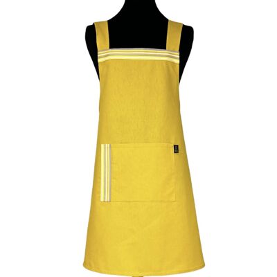 Japanese apron, "Mustard" (size L-XL)