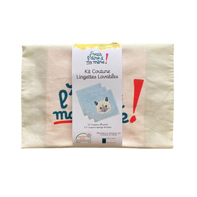 Kit Couture Lingettes Lavables "Chat"