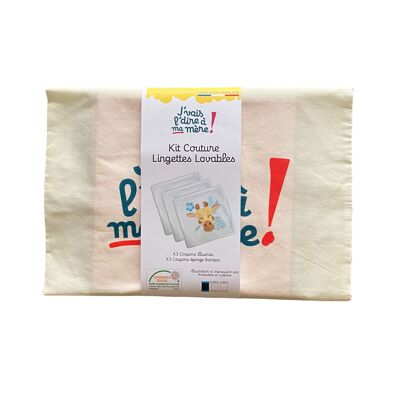 Kit Couture Lingettes lavables "Girafe"