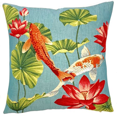 Koi Fish Throw Pillow -  Koi Decor