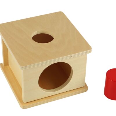 Caja con forma de cilindro Montessori