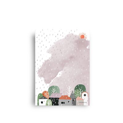 carte postale - "Un ciel clair suit les tempêtes"