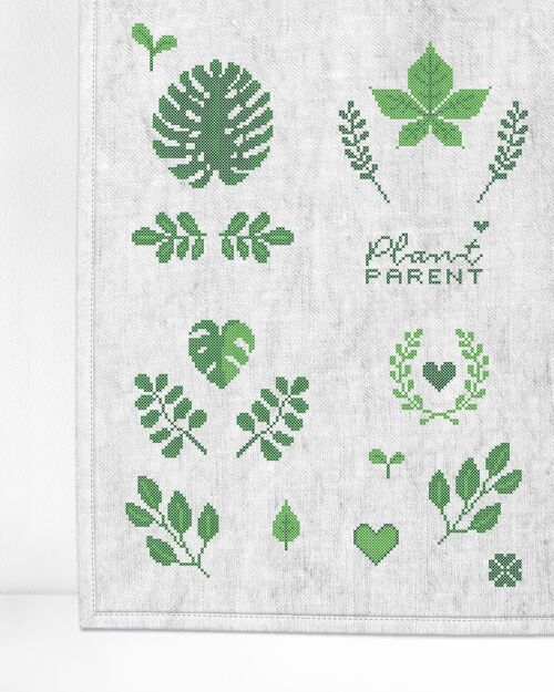 Patch kit "Plants" for upcycling (18 in 1)