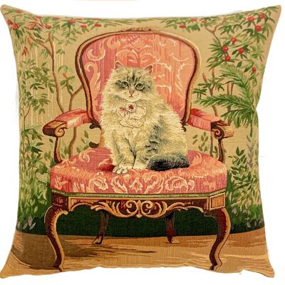 Chic Cat Cushion Cover -  Cat Lover Gift