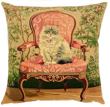 Housse de coussin chat chic - cadeau amoureux des chats