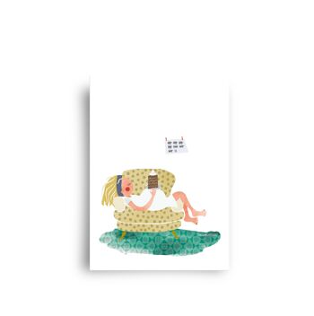 carte postale - série bellycards - 'chaise de grand-mère' 1