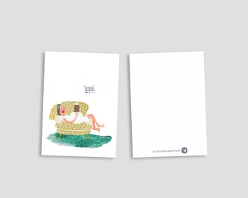 carte postale - série bellycards - 'chaise de grand-mère' 2