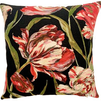 Tulip Pillow Cover - Gobelin Pillow -  Flower Cushion Cover
