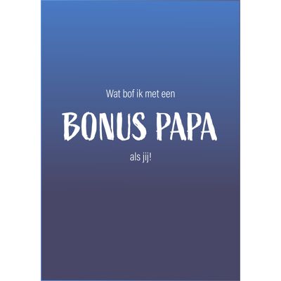 Ansichtkaart Bonus papa