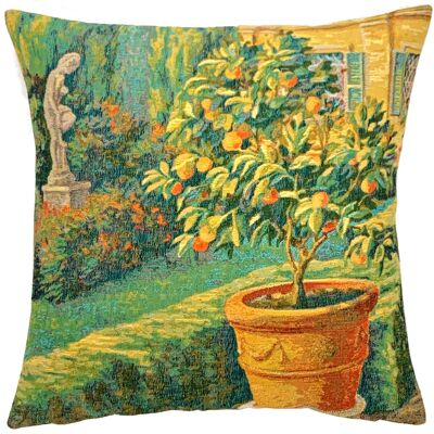 Orange Tree Pillow Cover -  Tuscan Decor -  Italian Style Decorative Pillow