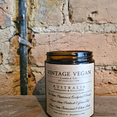 Australian Peppermint & Eucalyptus Vegan Travel Candle