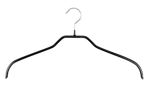 Kleiderbügel Silhouette F, schwarz, 45 cm