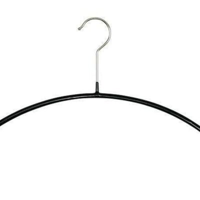 Clothes hanger Economic P, black, 40 cm