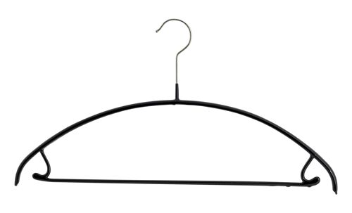 Kleiderbügel Economic U, schwarz, 42 cm