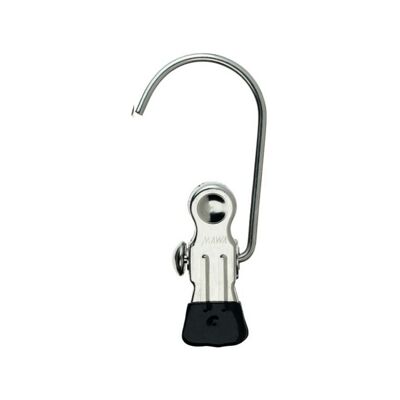 Clothes hanger clip K 1, black, 9.5 cm