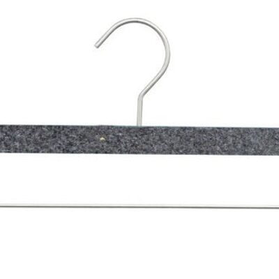 Clothes hanger ECO Shape W HD, mottled dark grey, 37 cm